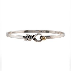 Vintage Tiffany & Co. Two-Tone Hook & Eye Bangle